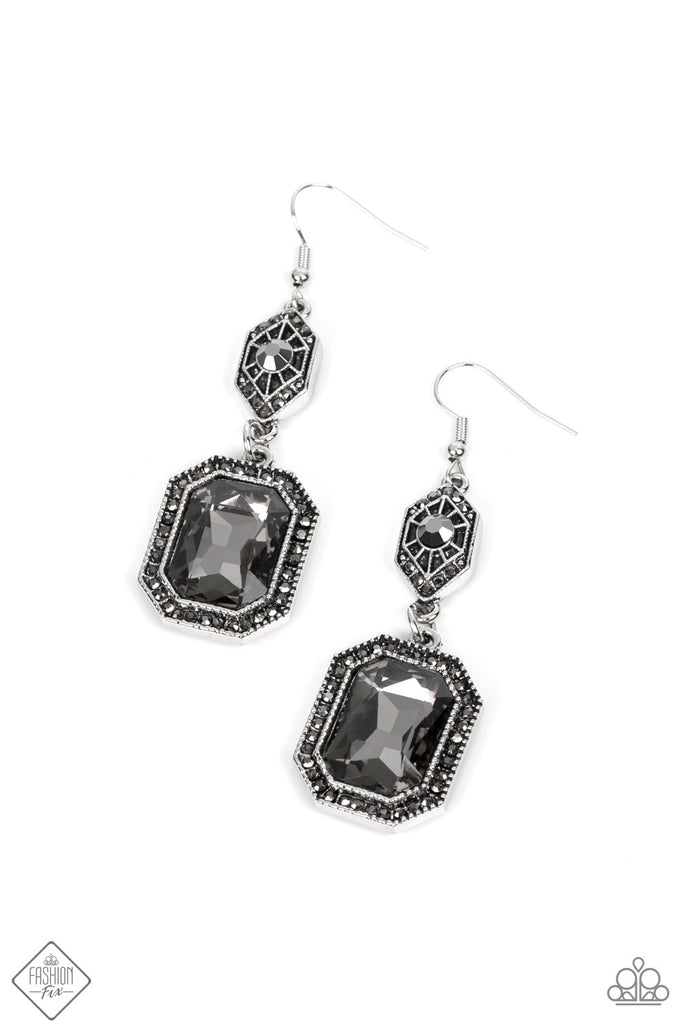 Starry-Eyed Sparkle Paparazzi Silver Earrings