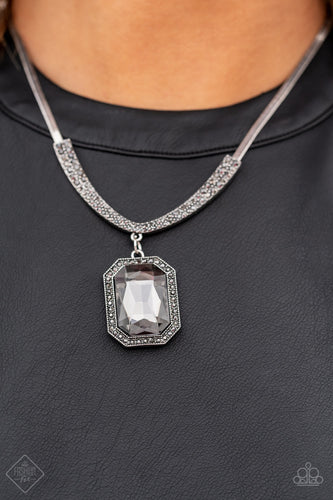 Fit for a DRAMA QUEEN Paparazzi Silver Necklace