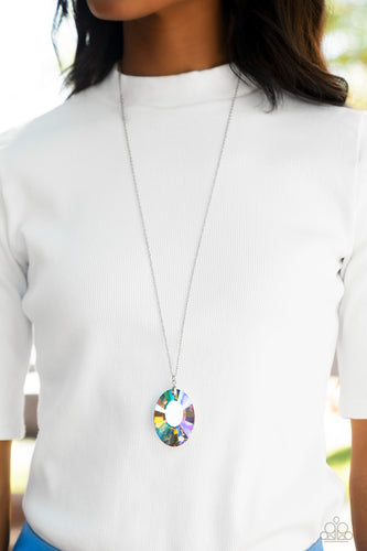Celestial Essence Papazzai Multi Iridescent Gem Necklace
