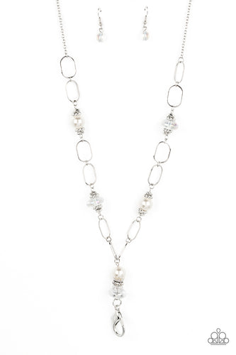 Creative Couture Papazzai White Lanyard Necklace