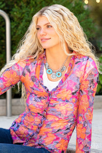 Western Zen Papazzai garden Blue Necklace