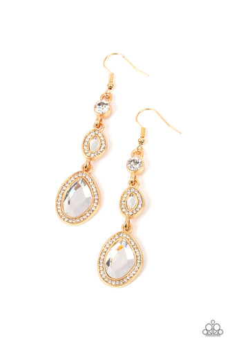 Dripping Self-Confidence - Gold Bling Earrings