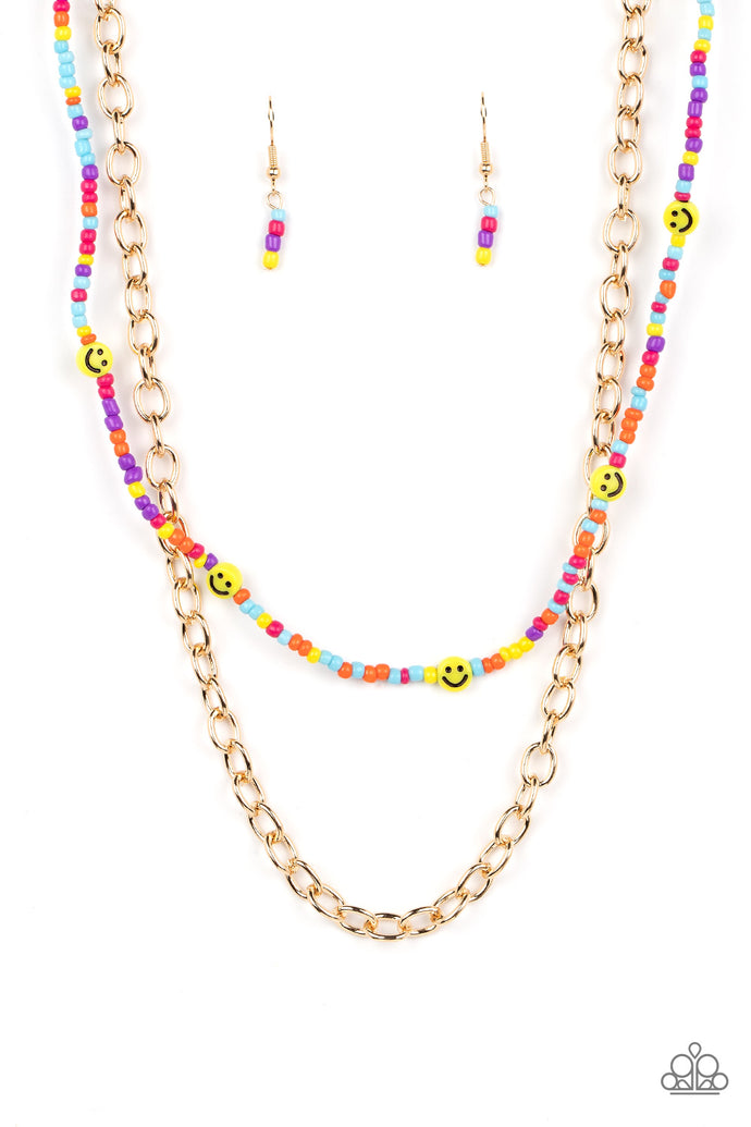 Happy Looks Good on You Papazzai Multi Necklace