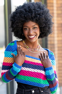 Happy Looks Good on You Papazzai Multi Necklace