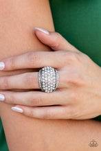 Load image into Gallery viewer, Running OFF SPARKLE Paparazzi White Bling Ring