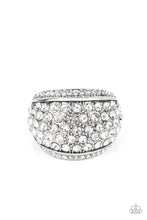 Load image into Gallery viewer, Running OFF SPARKLE Paparazzi White Bling Ring