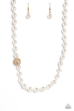 Load image into Gallery viewer, Countess Chic - Gold Bling Pearl Necklace