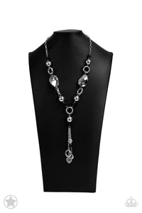 Total Eclipse Of the Heart Paparazzi Silver Necklace