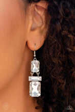 Load image into Gallery viewer, CHAIN Check - White Earrings