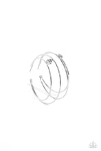 Load image into Gallery viewer, Theater HOOP - White Hoop Earrings