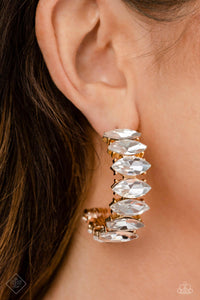 Priceless Pairing - Gold Bling Earrings