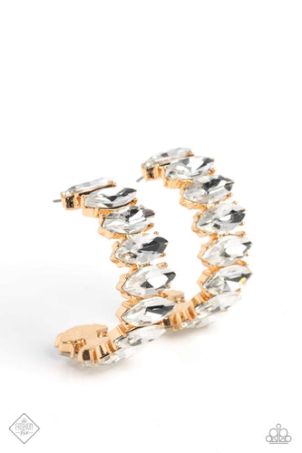 Priceless Pairing - Gold Bling Earrings