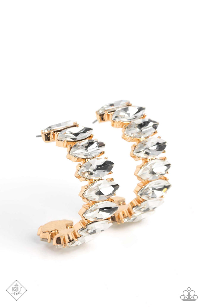 Priceless Pairing - Gold Bling Earrings