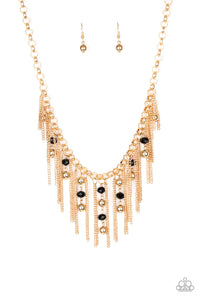 Ever Rebellious Paparazzi Gold Necklace