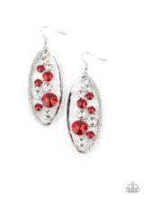 Load image into Gallery viewer, Rock Candy Bubbly - Red Bling Earrings