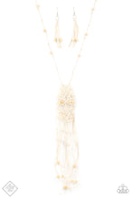 Load image into Gallery viewer, Macrame Majesty Papazzai White Necklace