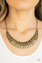 Load image into Gallery viewer, Metallic Mechanics Papazzai Brass Necklace