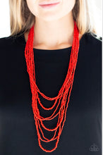 Load image into Gallery viewer, Totally Tonga Paparazzi Red Necklace