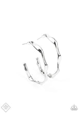 Load image into Gallery viewer, Coveted Curves Papazzai Silver Hoops Earrings