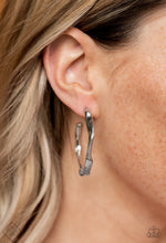 Load image into Gallery viewer, Coveted Curves Papazzai Silver Hoops Earrings