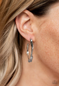 Coveted Curves Papazzai Silver Hoops Earrings