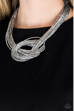 Load image into Gallery viewer, Knotted Knockout Papazzai Silver Necklace