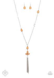 Eden Dew Paparazzi Orange Necklace