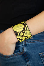 Load image into Gallery viewer, The Rest Is HISS-tory - Yellow Wrap Bracelet