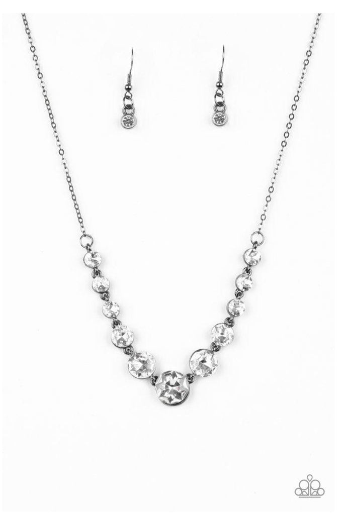 Paparazzi Necklace ~ Leading Socialite - Black