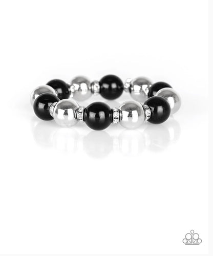 So Not Sorry Papazzai Black Bling Bracelet