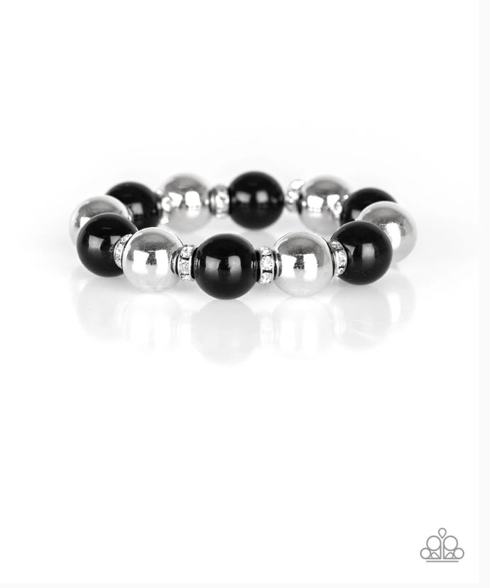 So Not Sorry Papazzai Black Bling Bracelet