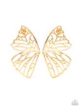 Load image into Gallery viewer, Butterfly Frills Papazzai Gold Earrings