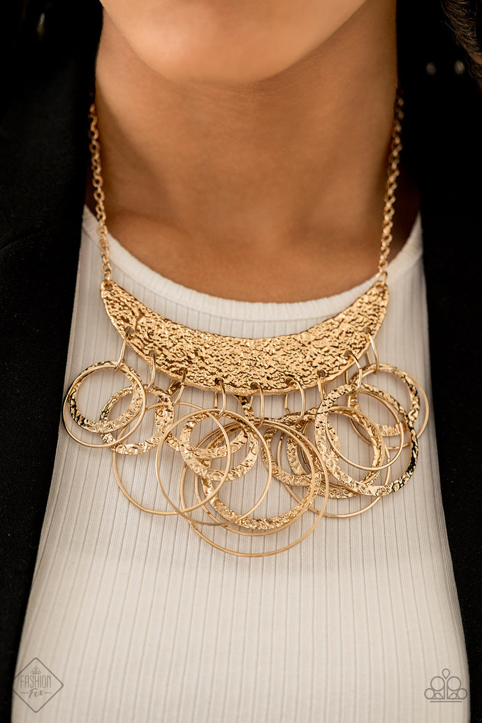 Metro Eclipse Papazzai Gold Necklace