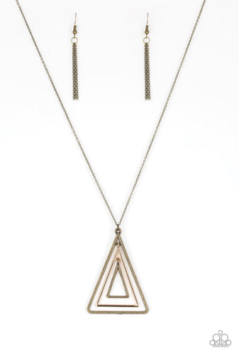 TRI Harder Papazzai Brass Necklace