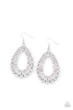 Load image into Gallery viewer, Glacial Glaze Papazzai White Bling Earrings