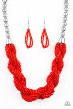 Load image into Gallery viewer, Savannah Surfin Papazzai Red Necklace