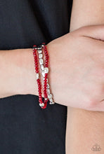 Load image into Gallery viewer, Hello Beautiful Papazzai Red Bracelet