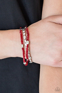 Hello Beautiful Papazzai Red Bracelet
