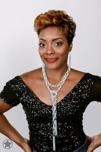 SCARFed for Attention - Silver Necklace