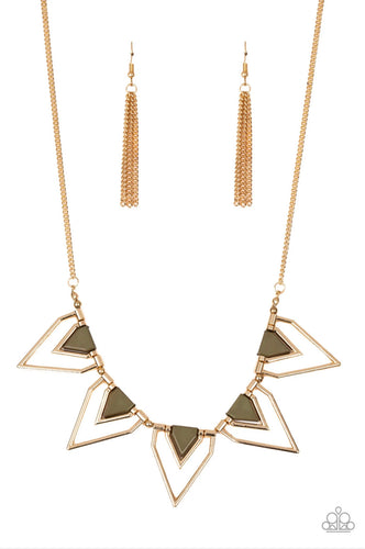 The Pack Leader Papazzai Green. Necklace