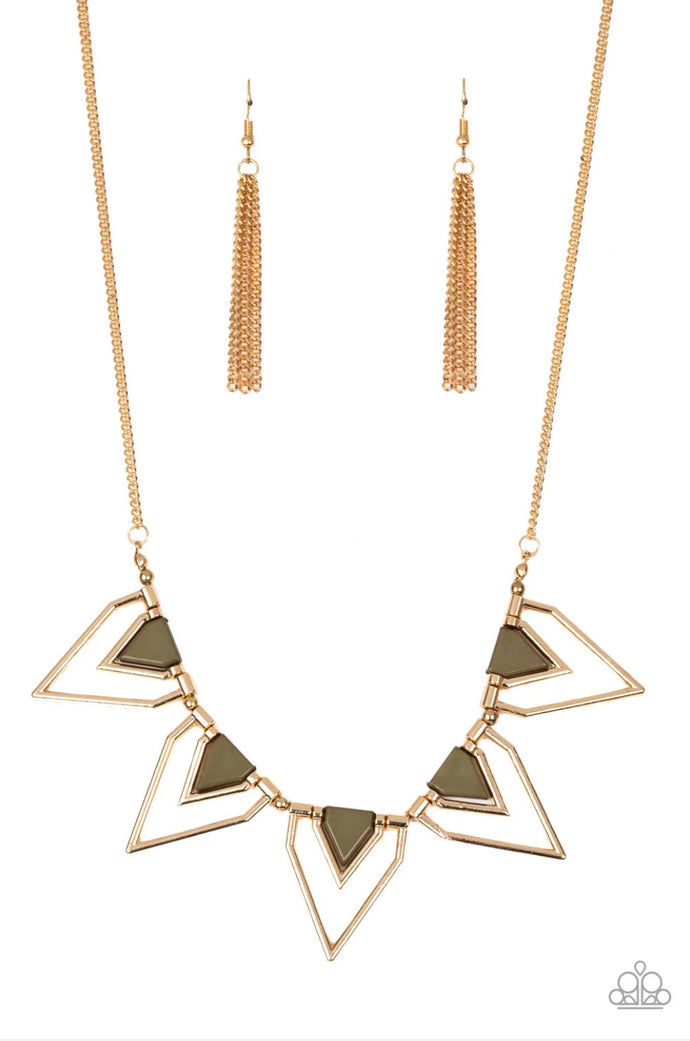 The Pack Leader Papazzai Green. Necklace