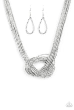 Load image into Gallery viewer, Knotted Knockout Papazzai Silver Necklace