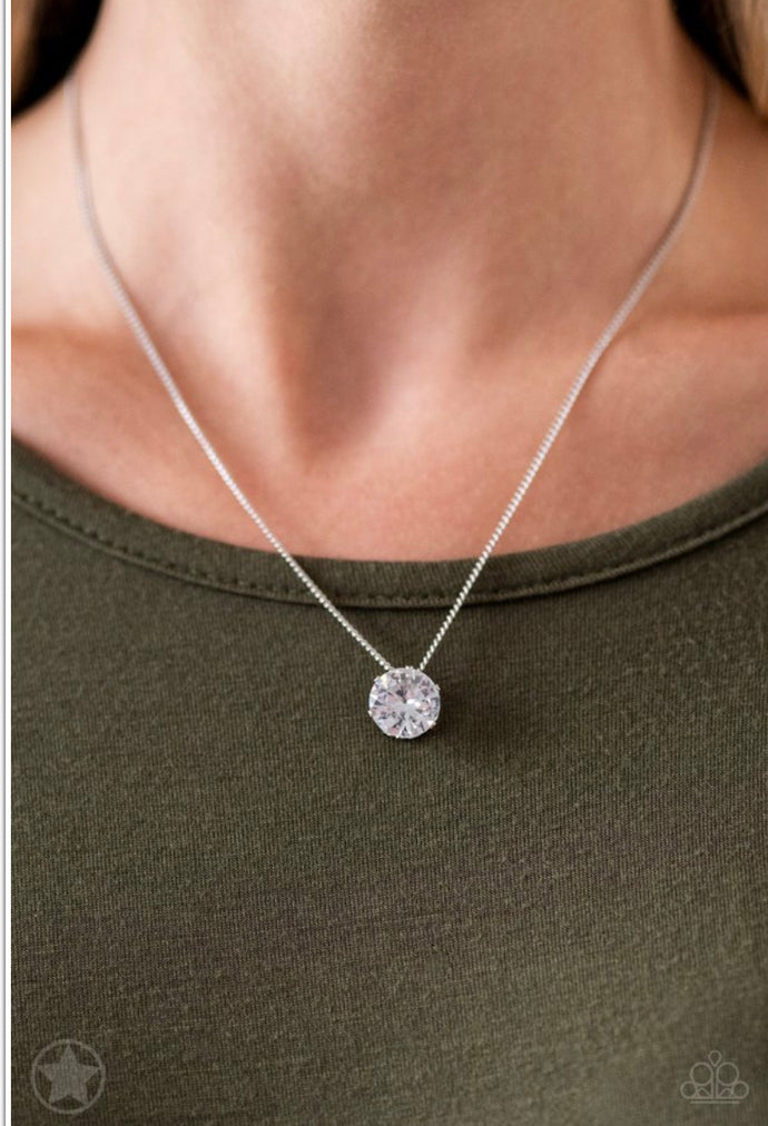 What A Gem - White Necklace