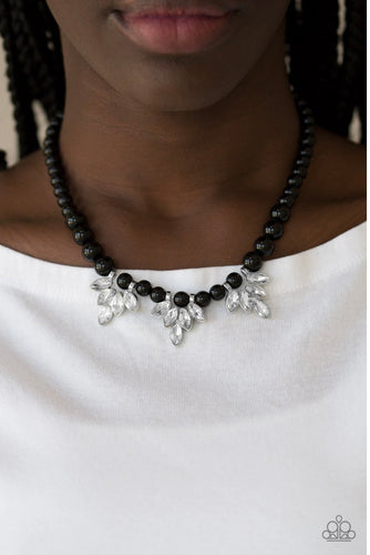 Society Socialite Papazzai Black Necklace