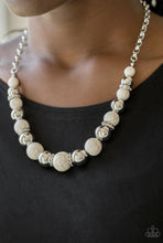 Load image into Gallery viewer, THE RULING CLASS PAPARAZZI WHITE STONE NECKLACE