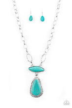 Load image into Gallery viewer, Rural Rapture Papazzai Blue Necklace