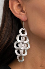 Load image into Gallery viewer, Scattered Shimmer Papazzai Silver Earrings