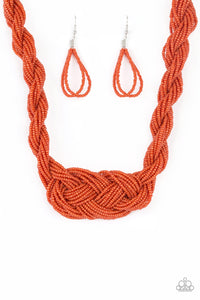 A Standing Ovation Papazzai Orange Necklace