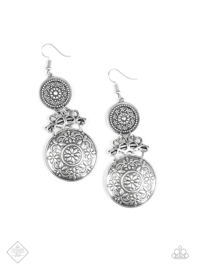 Garden Adventure Papazzai Silver Earrings