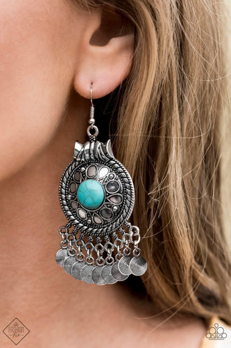 Rural Rhythm Papazzai Blue Earrings